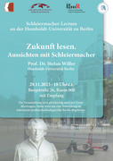 Plakat Schleiermacher-Lecture